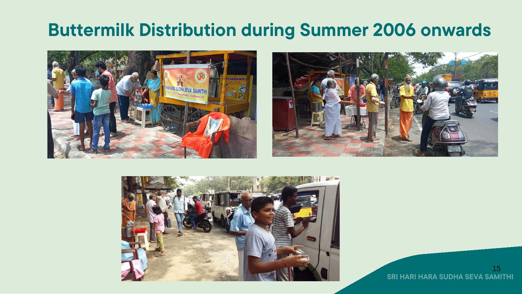 Buttermilk distribution during summer